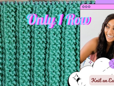 How to Knit: Beautiful Rib Stitch Pattern (great for scarves)
