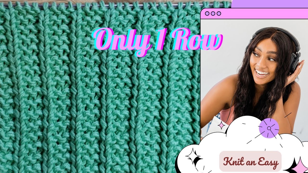How to Knit: Beautiful Rib Stitch Pattern (great for scarves)