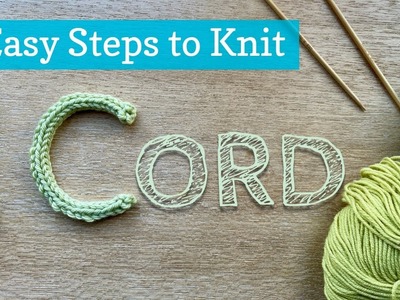 How to knit I-cord in 3 easy steps (thick or thin)