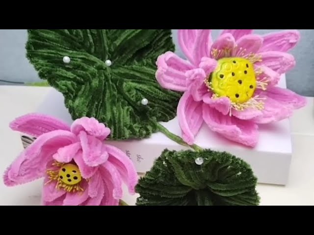 How to make Lotus flowers #diy#homemade#flowers