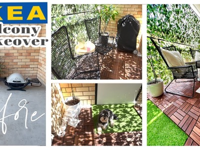 IKEA BALCONY TRANSFORMATION - RENTER-FRIENDLY AND AFFORDABLE PATIO MAKEOVER || THE SUNDAY STYLIST