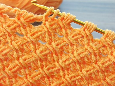 İNCREDİBLE ???????? * Super Easy Tunisian Crochet Baby Blanket For Beginners online Tutorial * #Tunisian