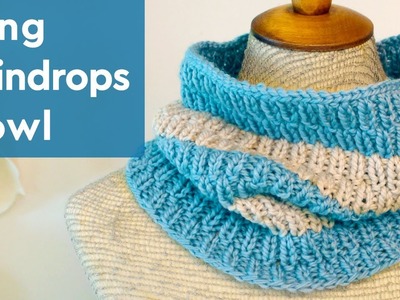 Long Raindrops Knit Cowl & Infinity Scarf