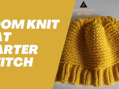 Loom Knit Hat Tutorial Garter Stitch