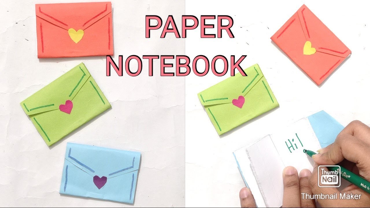 PAPER NOTEBOOK | diy mini notebooks | diy notebook | mini notebook