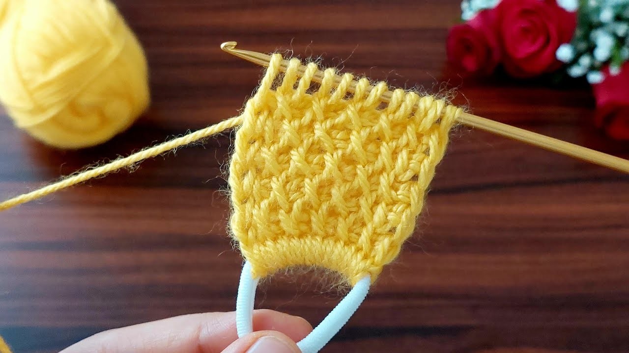 Wonderful ???????????? Super Easy Tunisian crochet hair band and cord making online Tutorial