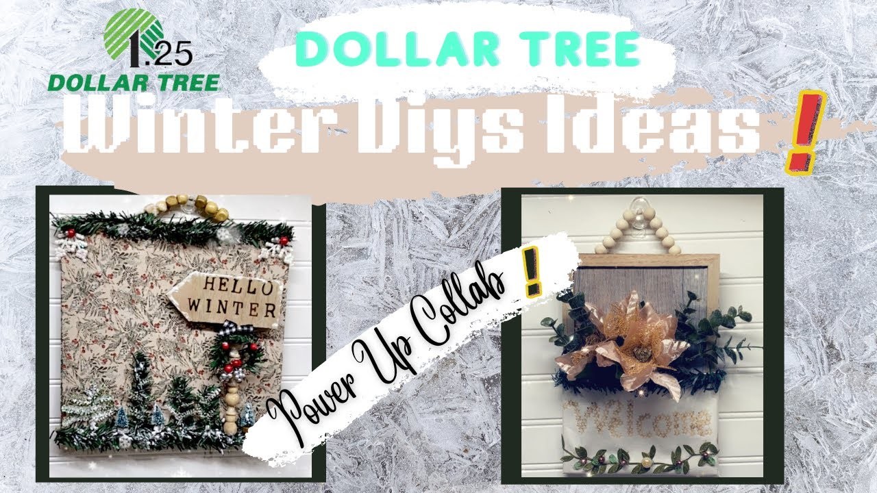 2 New Dollar Tree Winter Diys Ideas, #diy #powerupcollab #christmas