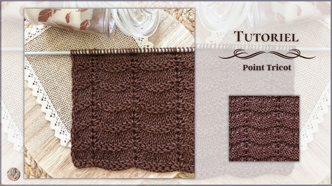 #316 Tutoriel Tricot Point en Relief Idéal DÉBUTANT✅ @mailanec #knitting #knittingpattern