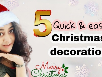 5 Diy's Last minute Christmas decoration 2022 | Christmas crafts