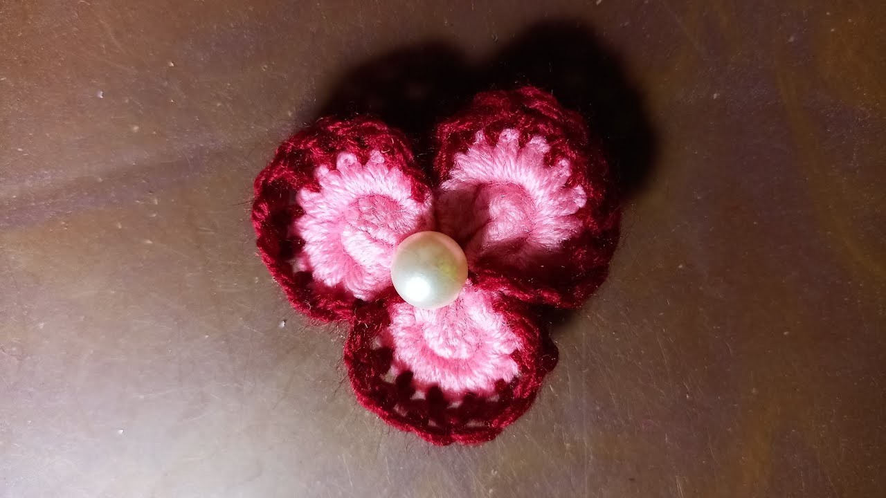 Amazing Woolen Flower Trick  !! Craft Idea With Finger  !! Hand Work And Hand Embroidery Making