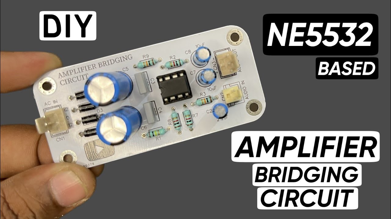 Amplifier Bridging Circuit Board DIY • NE5532 DUAL OP-AMP IC BASED • Assembling • HINDI • FT: JLCPCB