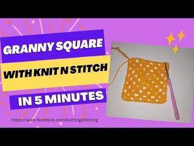 Another amazing crochet Daisy granny squar [Knit N Stitch]