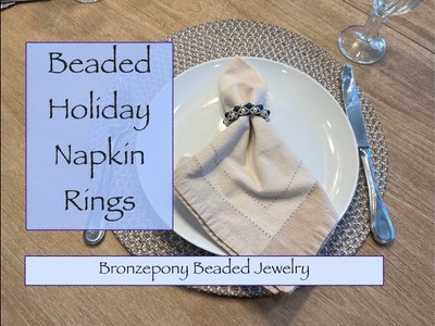 Beaded Holiday Napkin Rings