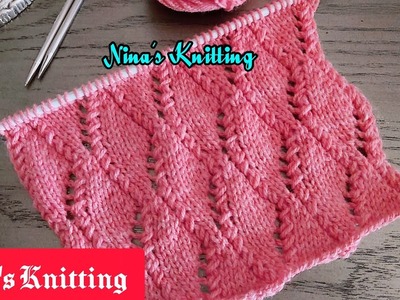 Beautiful ???? Lace knitting Pattern For Multiple Knitting Projects With English Subtitles