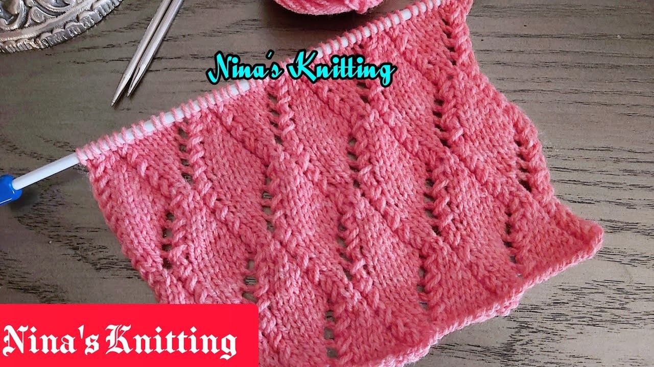 Beautiful ???? Lace knitting Pattern For Multiple Knitting Projects With English Subtitles