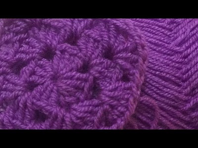 Crochet Art. easy stitch for beginners. granny square