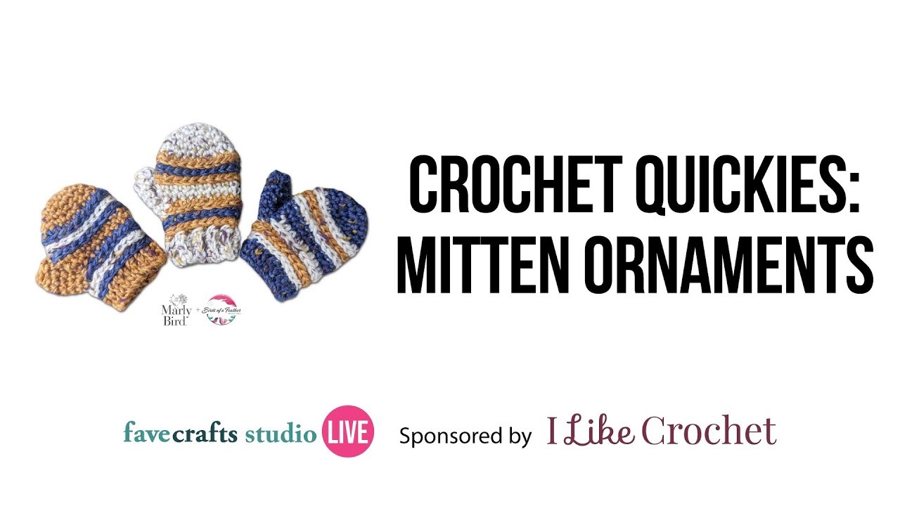 Crochet Quickies: Mitten Ornaments