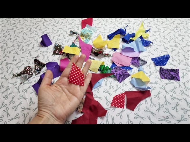 [DIY] Do not throw away even small cuttings. Look what beauty comes out. Patchwork - applique