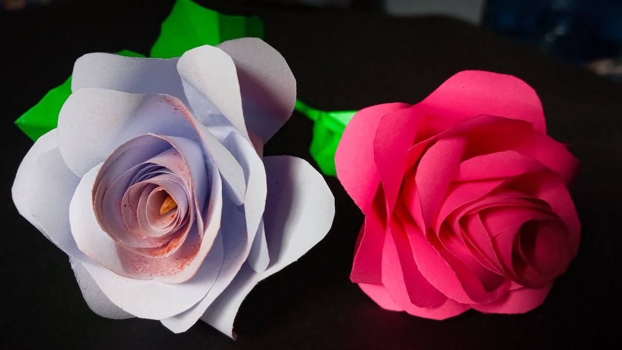 DIY.How to Make Rose Paper Flower Craft Easy| Rose Handcrafted