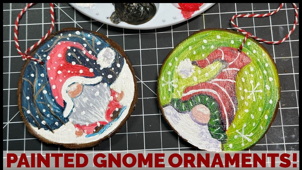 DIY Painted Gnome Ornaments!