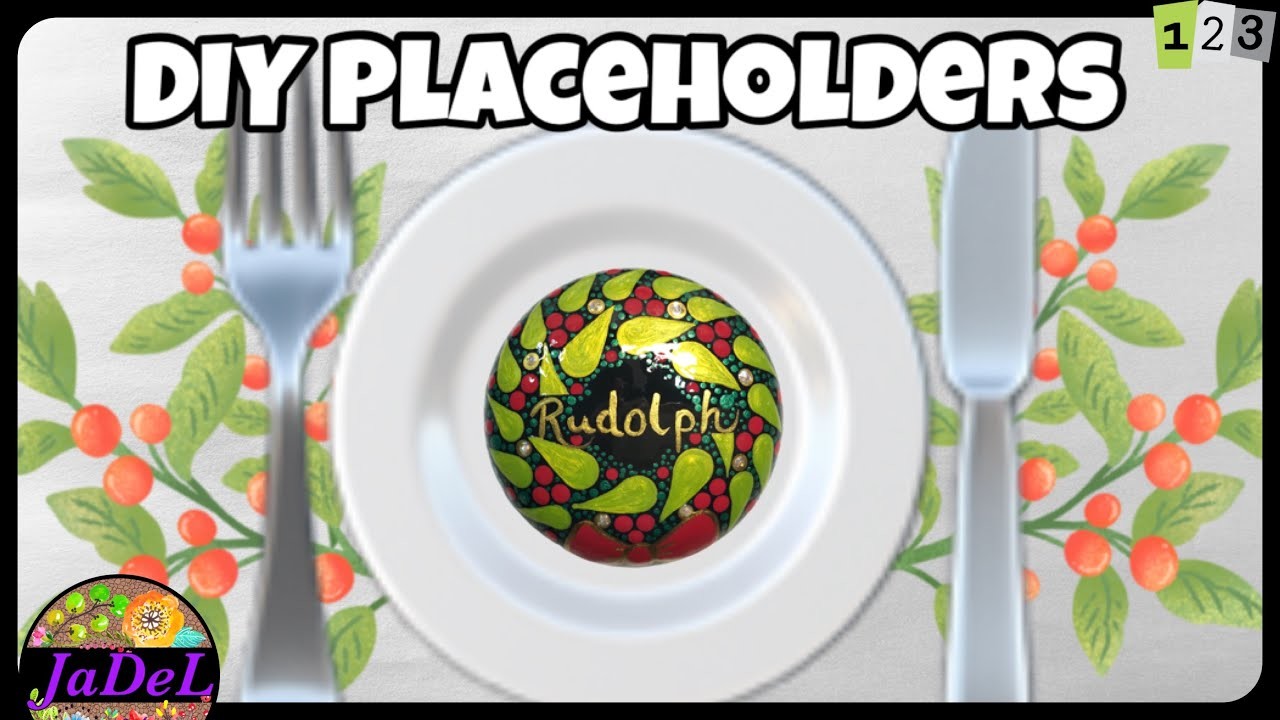 DIY PLACEHOLDERS | Holiday Dinner Table Decor | Mandala Wreath