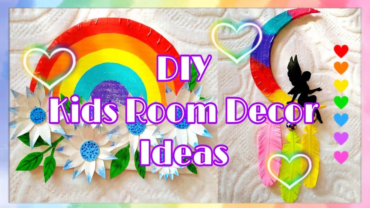 DIY Rainbow Theme Kids Room Decor using waste materials ???? | DIY Home decor