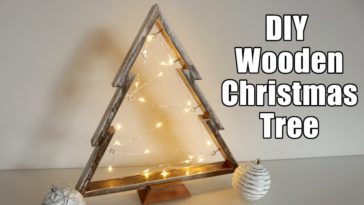 DIY Wooden Christmas Tree With LED Lights