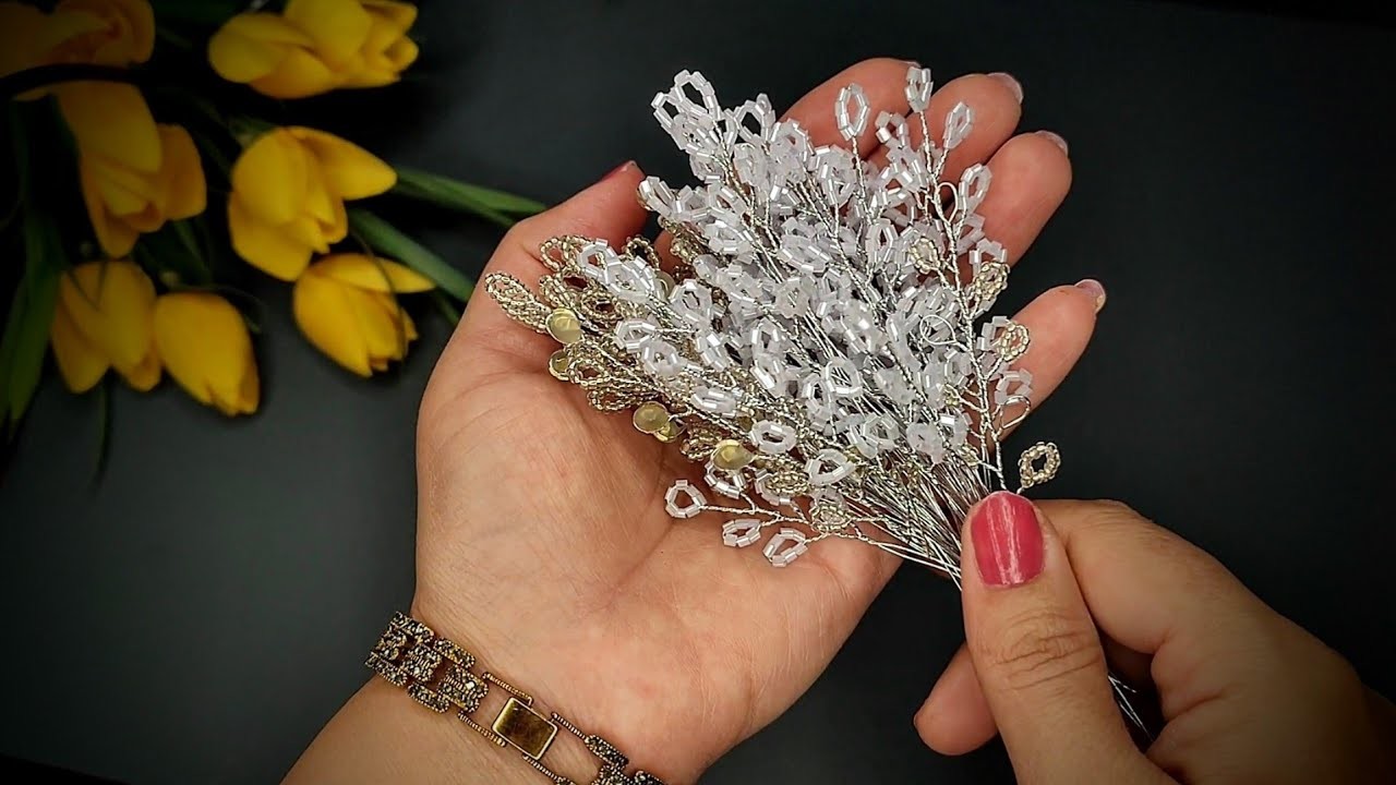 DlY.crown making.Handmade Wedding Bridal Tiara Silver.Very beautiful and shiny????
