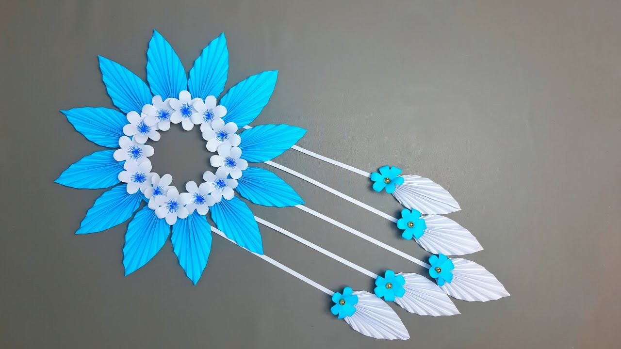 Easy and quick unique wall hanging | beautiful paper craft ideas | diy