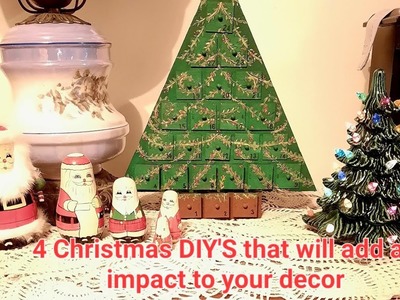 Easy Christmas projects that will add a nice impact to your decor this year.