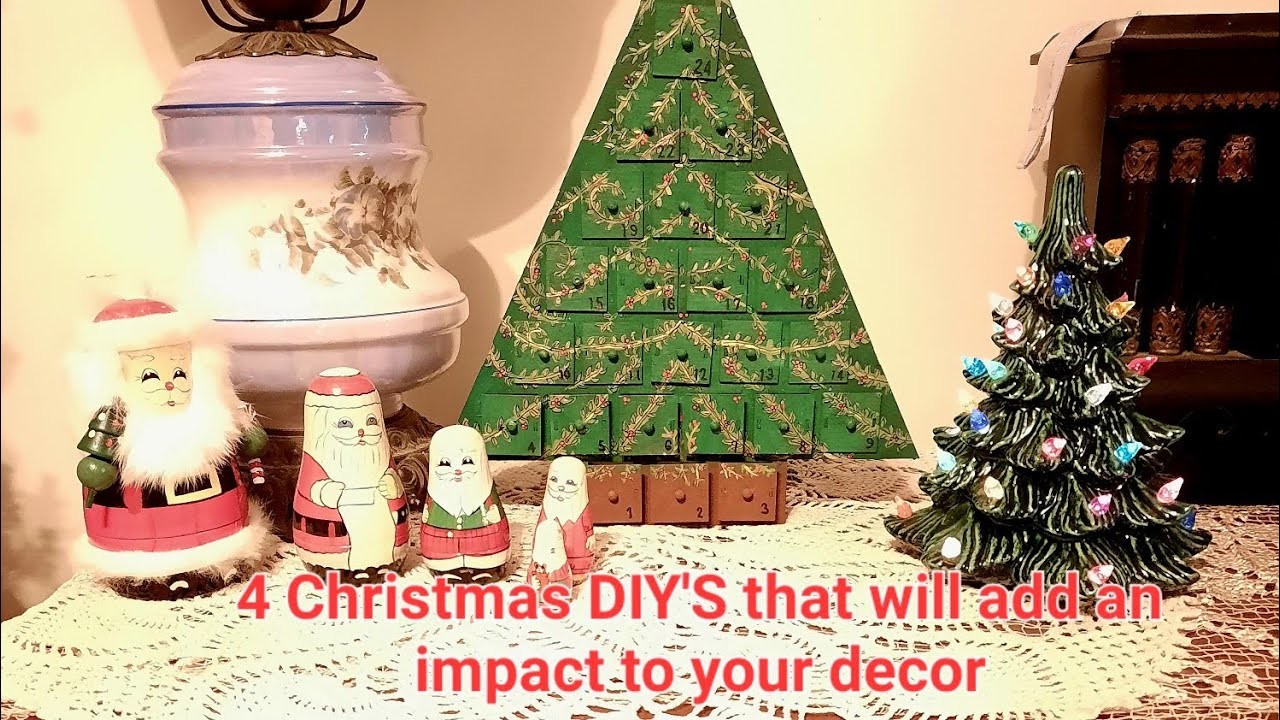 Easy Christmas projects that will add a nice impact to your decor this year.