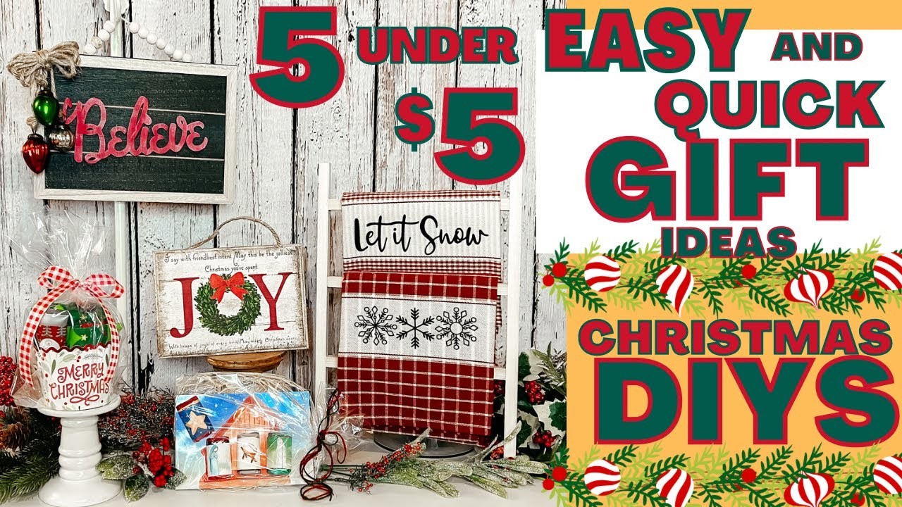 ???? EASY QUICK CHRISTMAS GIFT IDEAS UNDER $5 | DIY CHRISTMAS GIFTS ON A BUDGET | LAST MINUTE GIFTS