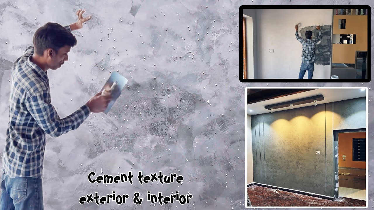 Highlight wall texture paintings|cement texture|diy wall|asian paints