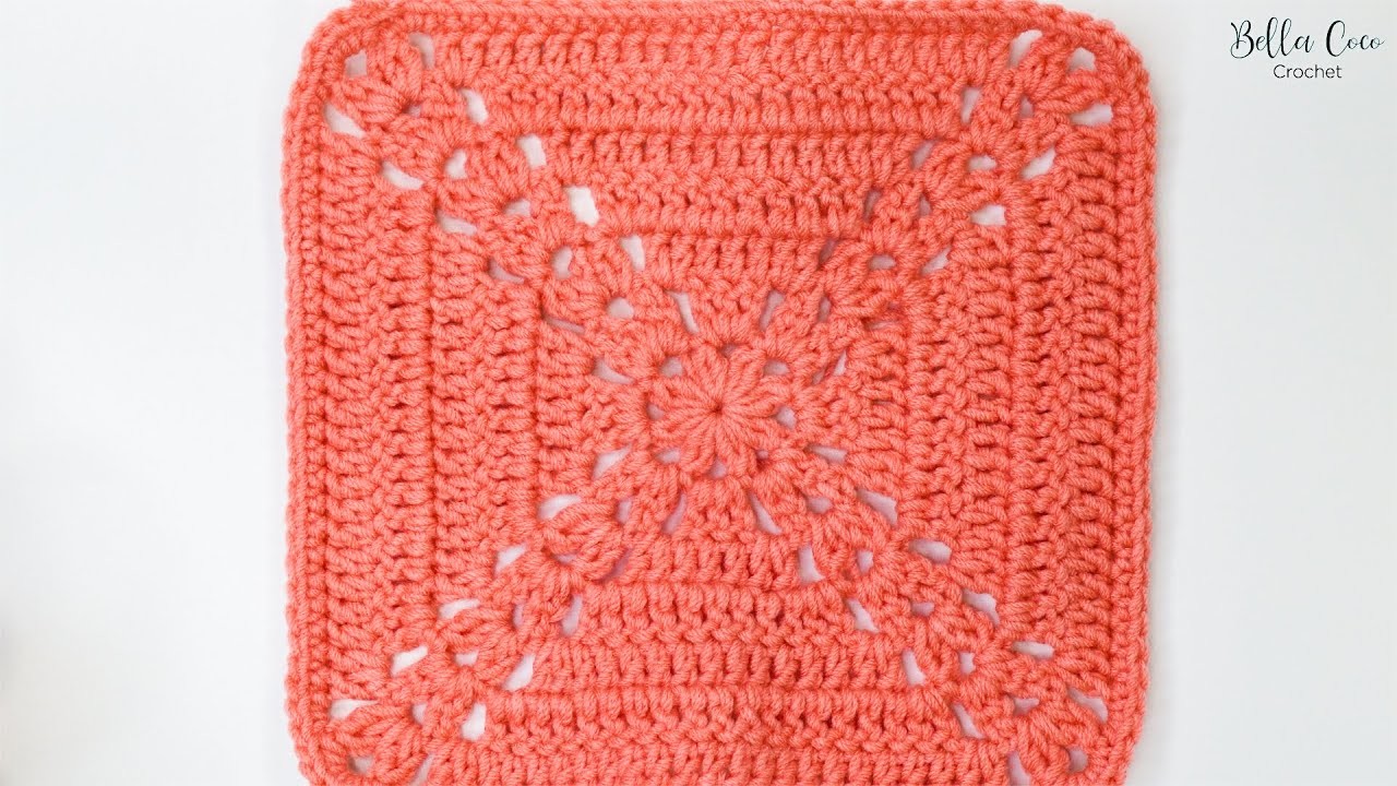 How to Crochet the Farmhouse Granny Square, Easy Tutorial