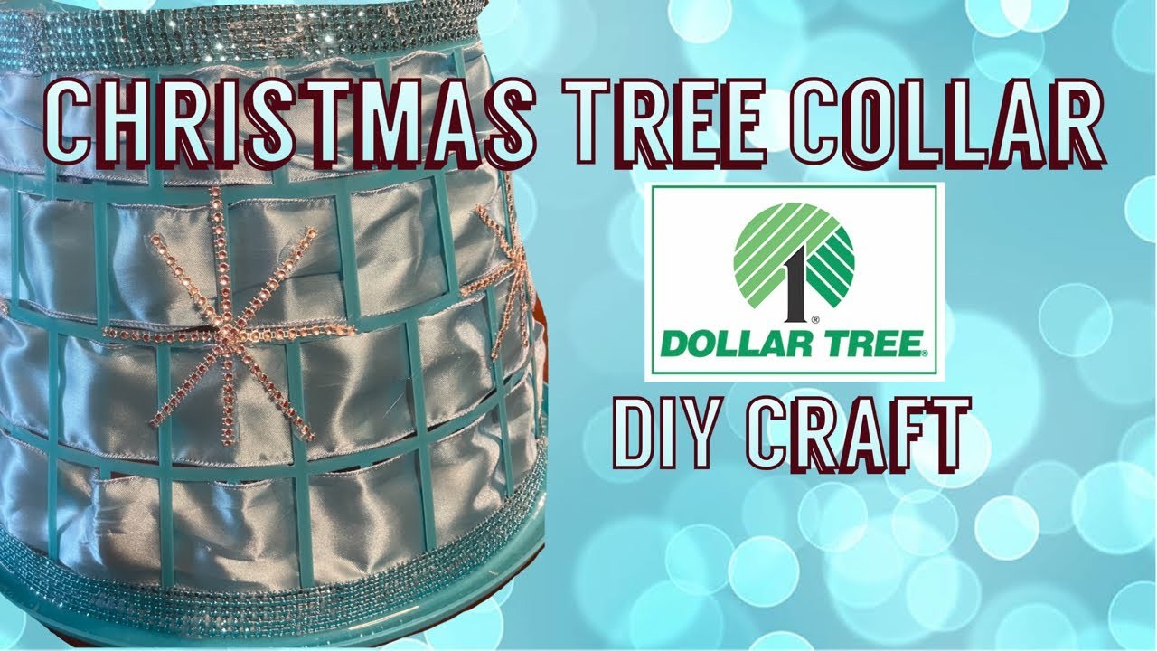 How to Make a Christmas Tree Collar - Dollar Tree DIY Craft - Laundry Basket Christmas Decoration