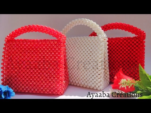 How to make a simple beaded bag for beginners