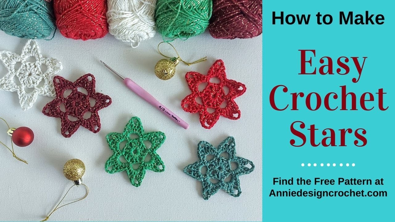 How to make Easy Crochet Stars!