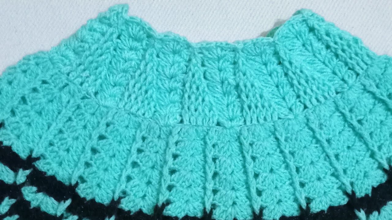 How to make new pattern neck for crochet sweater