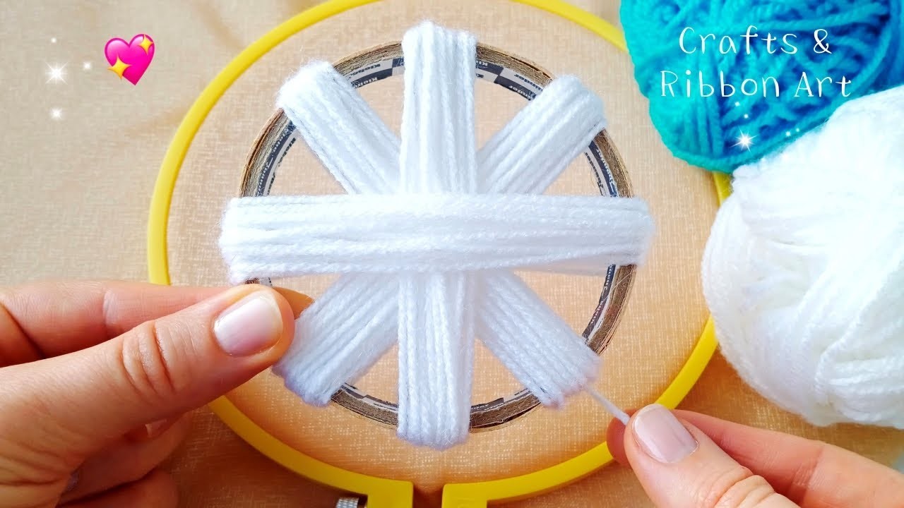 It's so Beautiful !! Superb Snowflake Flower Making Idea with Wool - DIY Easy Christmas Crafts