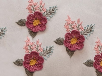 Learn How to Do a 3D Flower - Hand Embroidery
