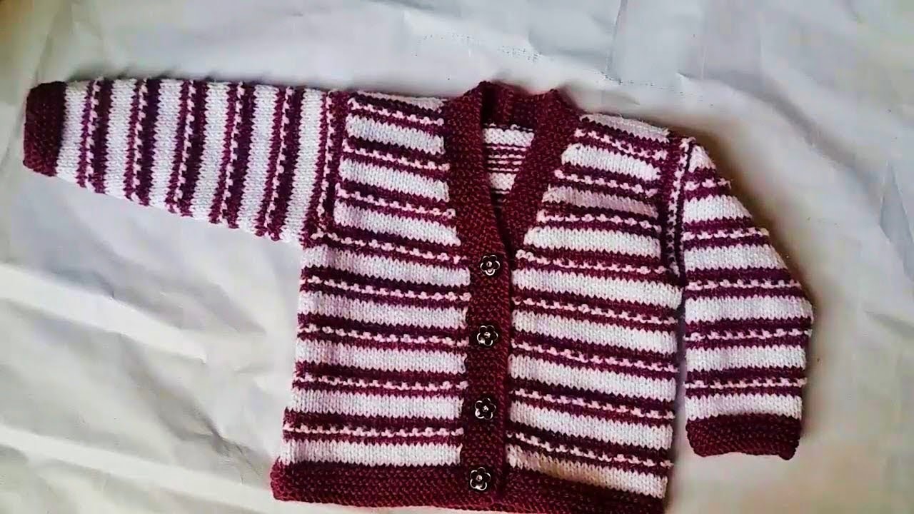 Newborn baby sweater design | Baby Sweater| Sweater Design|Two color Sweater Design for baby  part 2