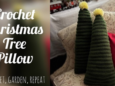 SIMPLE Crochet Christmas Tree Pillow ???? Crochet, Garden, Repeat