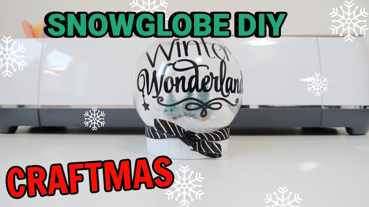 ** Snowglobe Cricut CRAFTMAS **  (snow globe dollar tree)