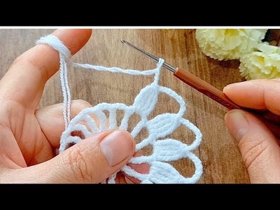 Super esay knitting Crochet motif model