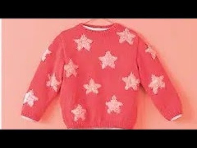 Sweater me star graph design। start knitting pattern। double colour star knitting pattern