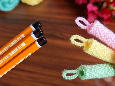 Wow !! Amazing Crochet Knitting -Time to decorate pens, give as gifts or sell