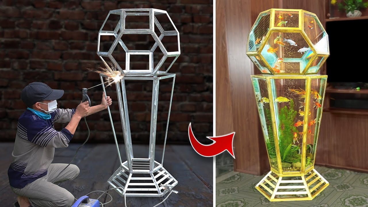 WOW! DIY aquarium 2022 World Cup trophy | Aquarium decoration ideas