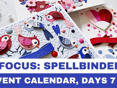 #176 In Focus: Spellbinders Crafty Advent Calendar, Days 7-12. Card Ideas