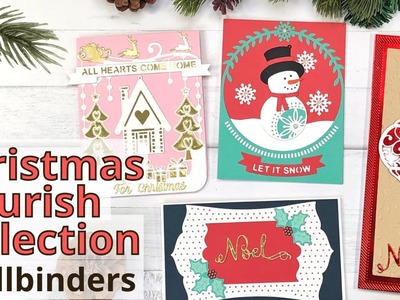 4 Christmas Cards | Spellbinders Christmas Flourish Collection