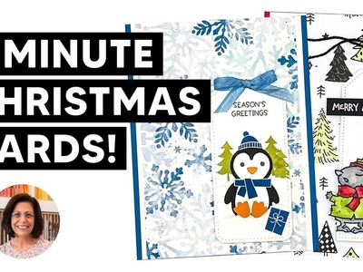 ????Adorable Christmas Cards to Make in 5 Minutes Using One Card Layout